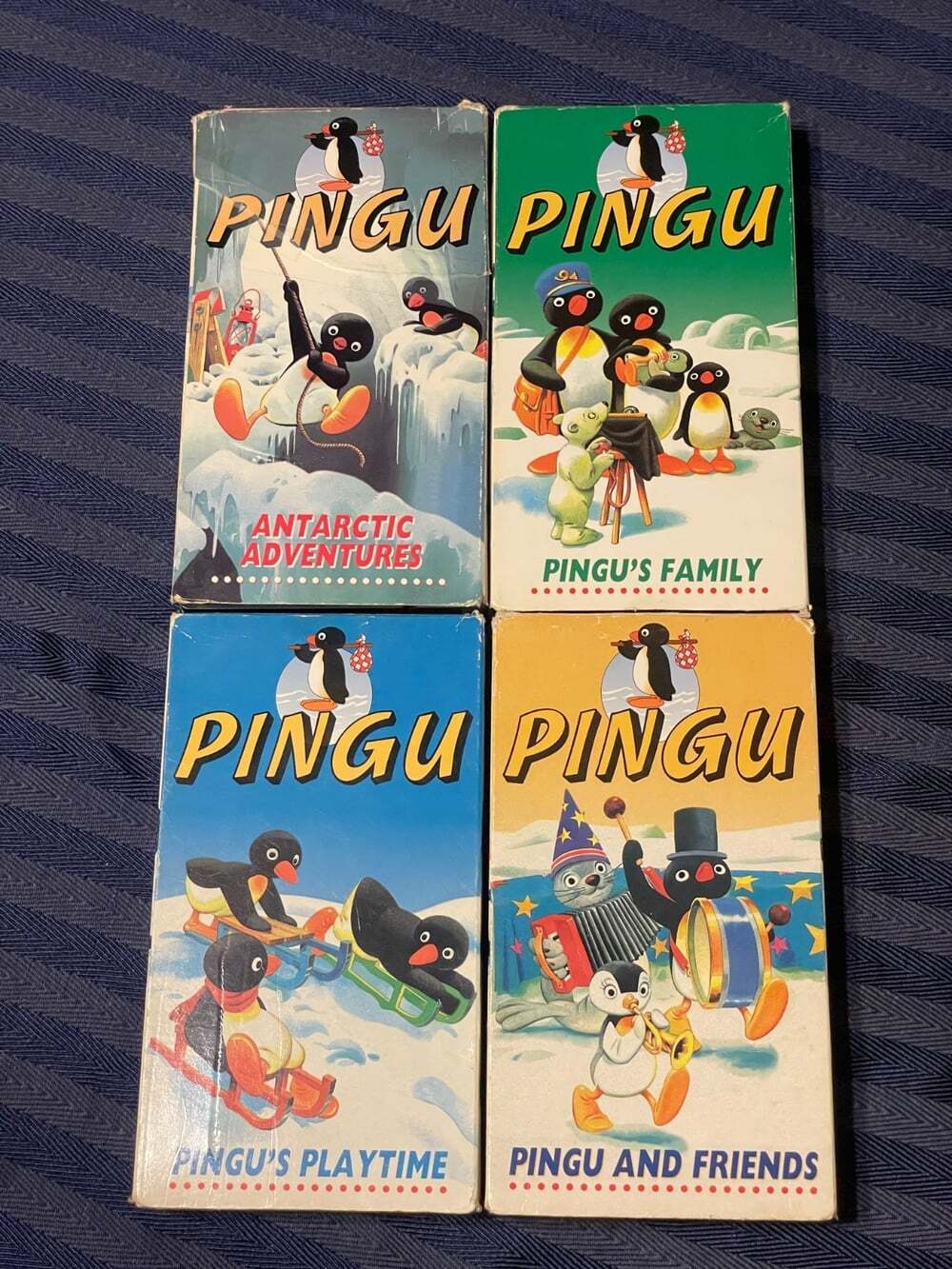 Pingu Volume 1-4 VHS Family, Playtime, And Friends, Antarctic Adventures